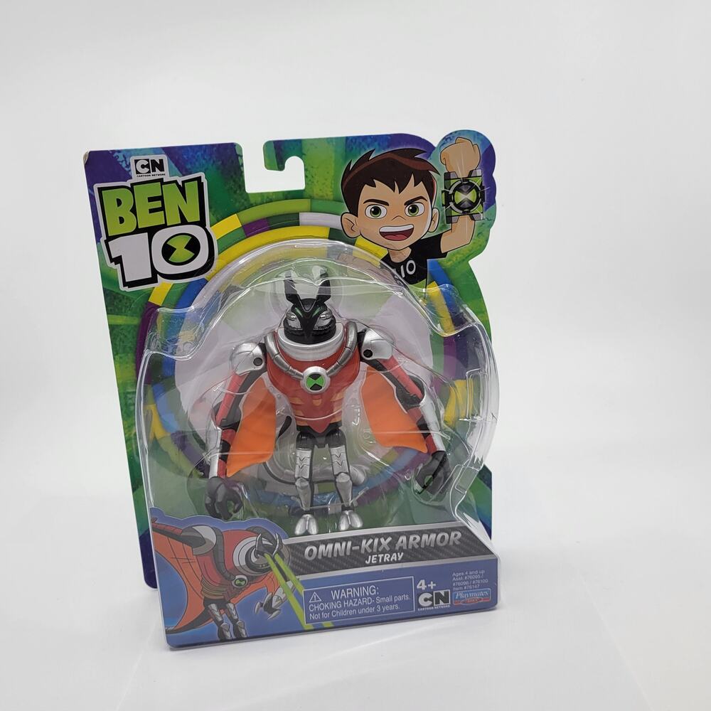 Ben 10 2020 Cartoon Network Omni-Kix Armor JETRAY 5" Action Figure New, sealed